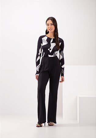 Blusa Manga Longa Estampa