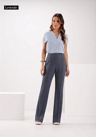 Calça Social Azul Argean