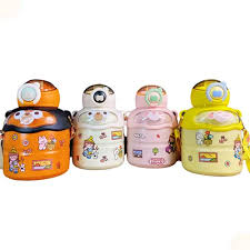 Garrafinha Cantil Térmico Infantil 650ml Colorida