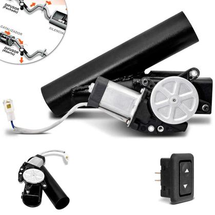 DIFUSOR ESCAPAMENTO UNIVERSAL 2" POLEGADAS instalado C/ BOTAO