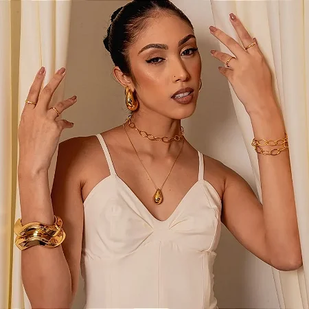 ANEL SOLITÁRIO 2MM AJUSTÁVEL BANHADO A OURO 18K