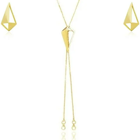 CORDÃO PIPA VAZADO BANHADO A OURO 18K