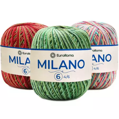 Barbante Milano 226 metros varias cores