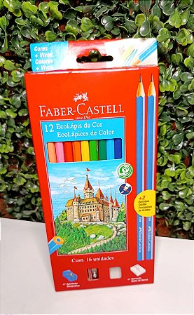 Kit Lápis de Cor Faber-Castell 16 unidades