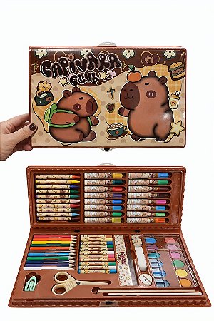 Maleta de Pintura Infantil Capivara Completa
