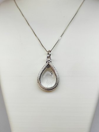 Colar Cristal Gota