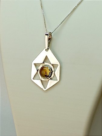 Colar Citrino Estrela
