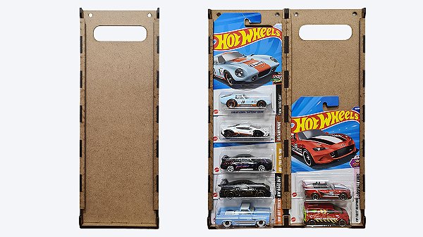 Expositor de 5 Blister Hot Wheels Modular