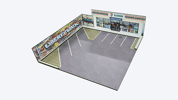 Diorama Estacionamento 7 Eleven