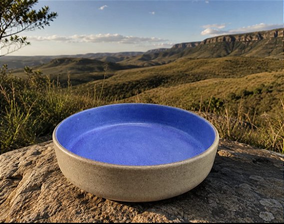 Saladeira/ Travessa/ Refratário Azul Violeta -30 cm