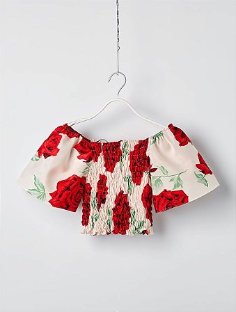 Blusa Feminina Estampada Ombro a Ombro