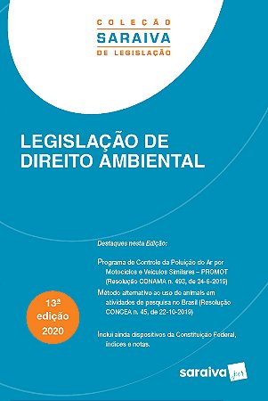 Legislação de Direito Ambiental – 13.ª Edição -2020