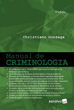 Manual de Criminologia - 5ª Edição 2024