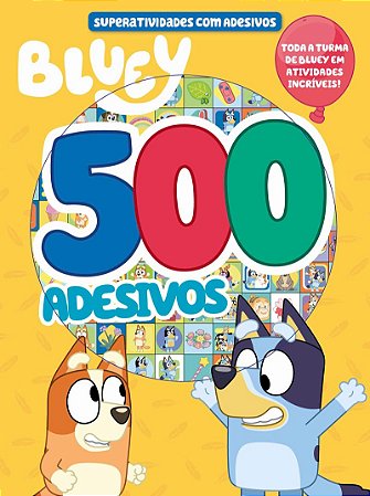 Bluey Superatividades com Adesivos - 500 Adesivos