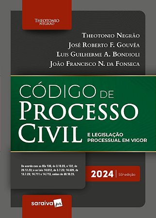 Código de Processo Civil e Legislação Processual Em Vigor - 55ª Edição 2024