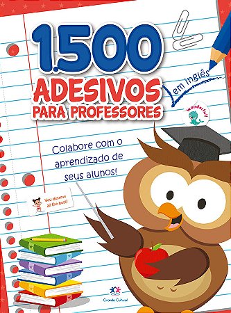 1500 adesivos - Colabore com o aprendizado de seus alunos Inglês