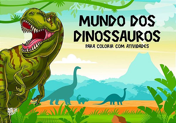 Mundo dos dinossauros – para colorir com atividades