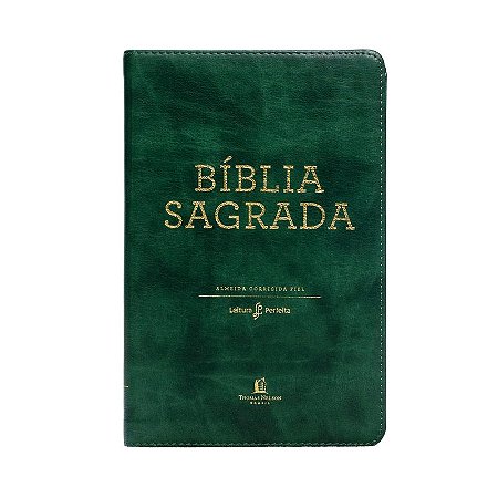 Bíblia Sagrada ACF, Capa luxo verde, Leitura Perfeita
