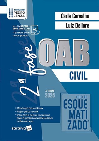 Coleção Esquematizado - Oab 2ª Fase - Prática Civil - 4ª Edição 2025