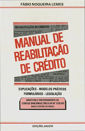 Manual de reabilitação de crédito