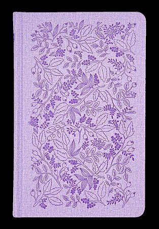 Bíblia Sagrada ACF Slim, Capa dura de luxo lavanda, Jardim, Leitura Perfeita