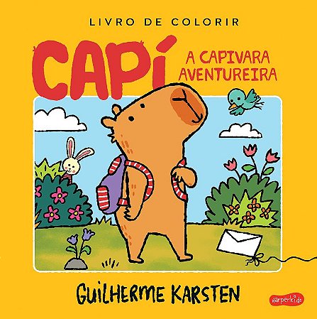 Capí, a capivara aventureira: um livro interativo para colorir e criar histórias