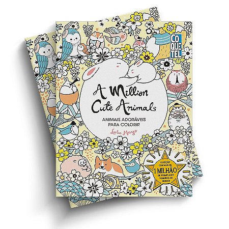 A Million Cute Animals: Animais Adoráveis para Colorir