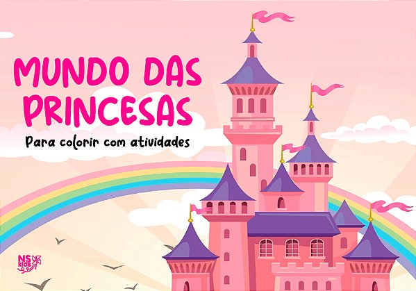Mundo das princesas – para colorir com atividades