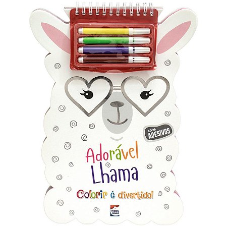 Colorir é Divertido! Adorável Lhama