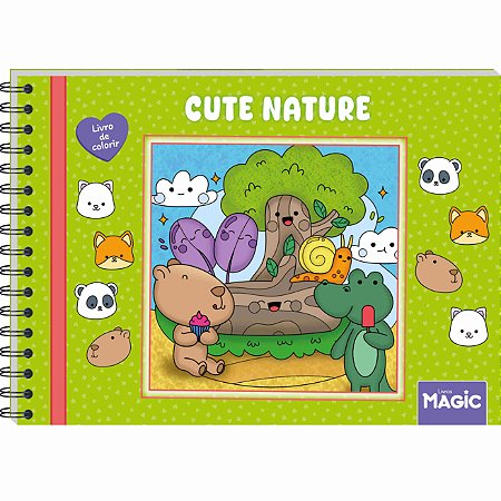 Cute Nature - Livro de Colorir