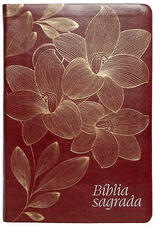 Bíblia NVI, Letra gigante, Fonte Leitura Perfeita, Capa luxo Vinho