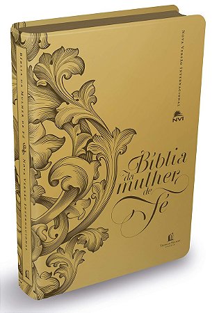 Bíblia da Mulher de Fé, NVI, Capa luxo dourada