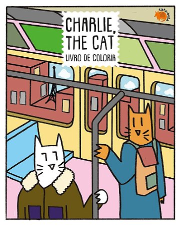 Charlie, The Cat: Livro de colorir
