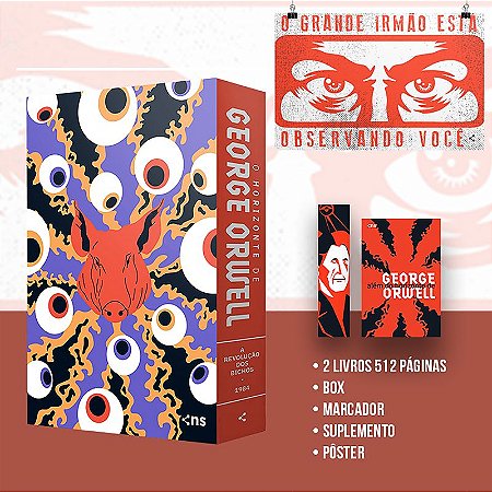 Box George Orwell - O horizonte (2 livros + pôster + suplemento)