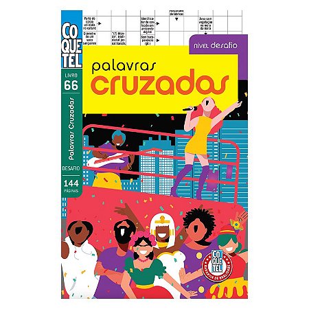Livro Coquetel Palavras Cruzadas Desafio 66