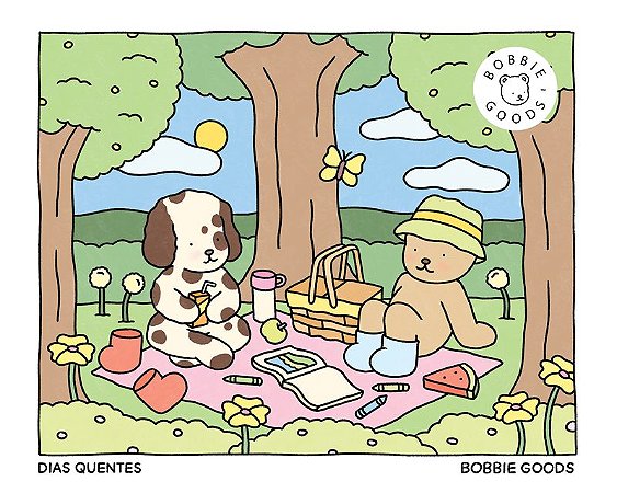 Dias quentes (Spring Summer) – Livro de colorir oficial Bobbie Goods