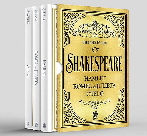 Biblioteca de Ouro - Shakespeare - Box com 3 Livros
