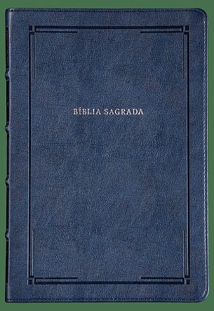 Bíblia NVI Slim, Letra grande, Fonte Leitura Perfeita, Capa luxo Azul