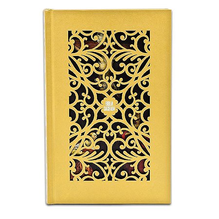 Bíblia Sagrada NVI, Capa dura, Dourada, Leitura Perfeita