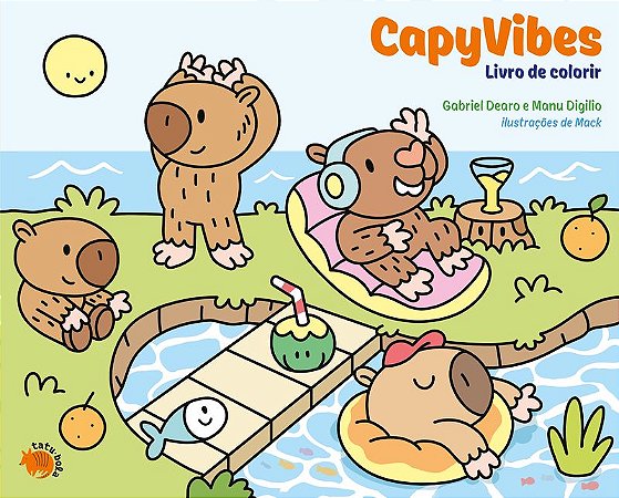 CapyVibes: Livro de colorir
