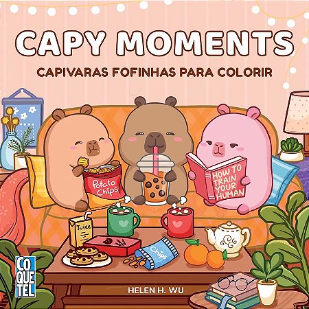 Capy Moments: Capivaras fofinhas para colorir