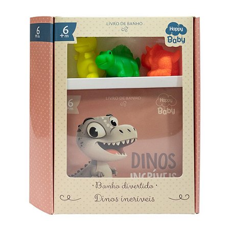 Happy Baby Banho Divertido + Toys: Dinossauros