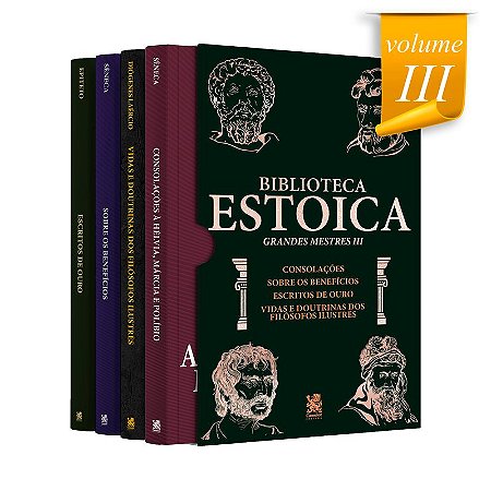 Biblioteca Estoica: Grandes Mestres Volume III - Box com 4 Livros