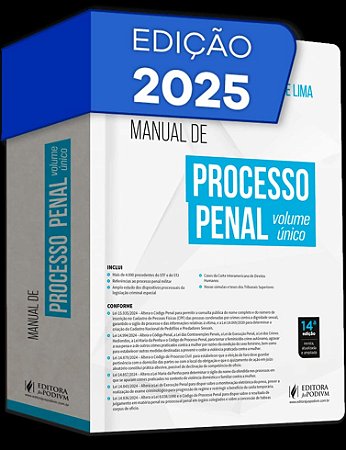 Manual de Processo Penal - Volume Único (2025)