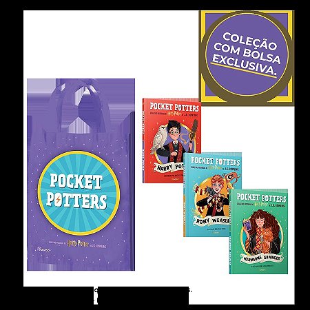 Coleção Pocket Potters (3 livros com sacola): Guias das histórias de Harry Potter de J.K. Rowling