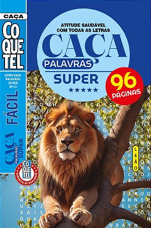 Livro Coquetel Caça-Palavras Super 21: Atitude saudável com todas as letras
