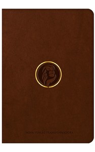 Bíblia NVT, Letra Tradicional, com comentários e notas de rodapé, Capa Couro ecológico Marrom