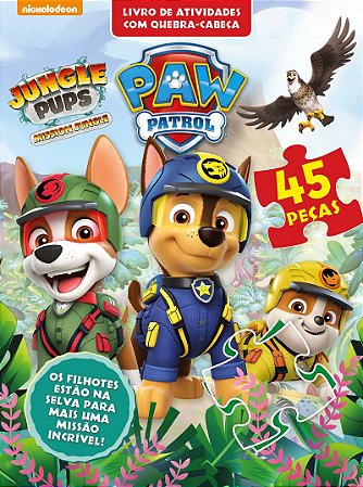 Patrulha Canina Livro de Atividades com Quebra-Cabeça