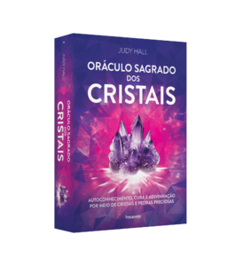 Oráculo sagrado dos cristais - Caixa com livro + 50 cartas: Autoconhecimento, cura e adivinhação por meio de cristais e pedras preciosas