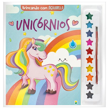 Brincando com Aquarela: Unicórnios